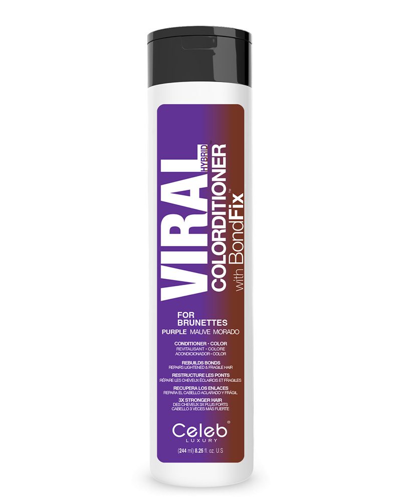 Celeb Luxury Viral Purple Conditioner para morenas