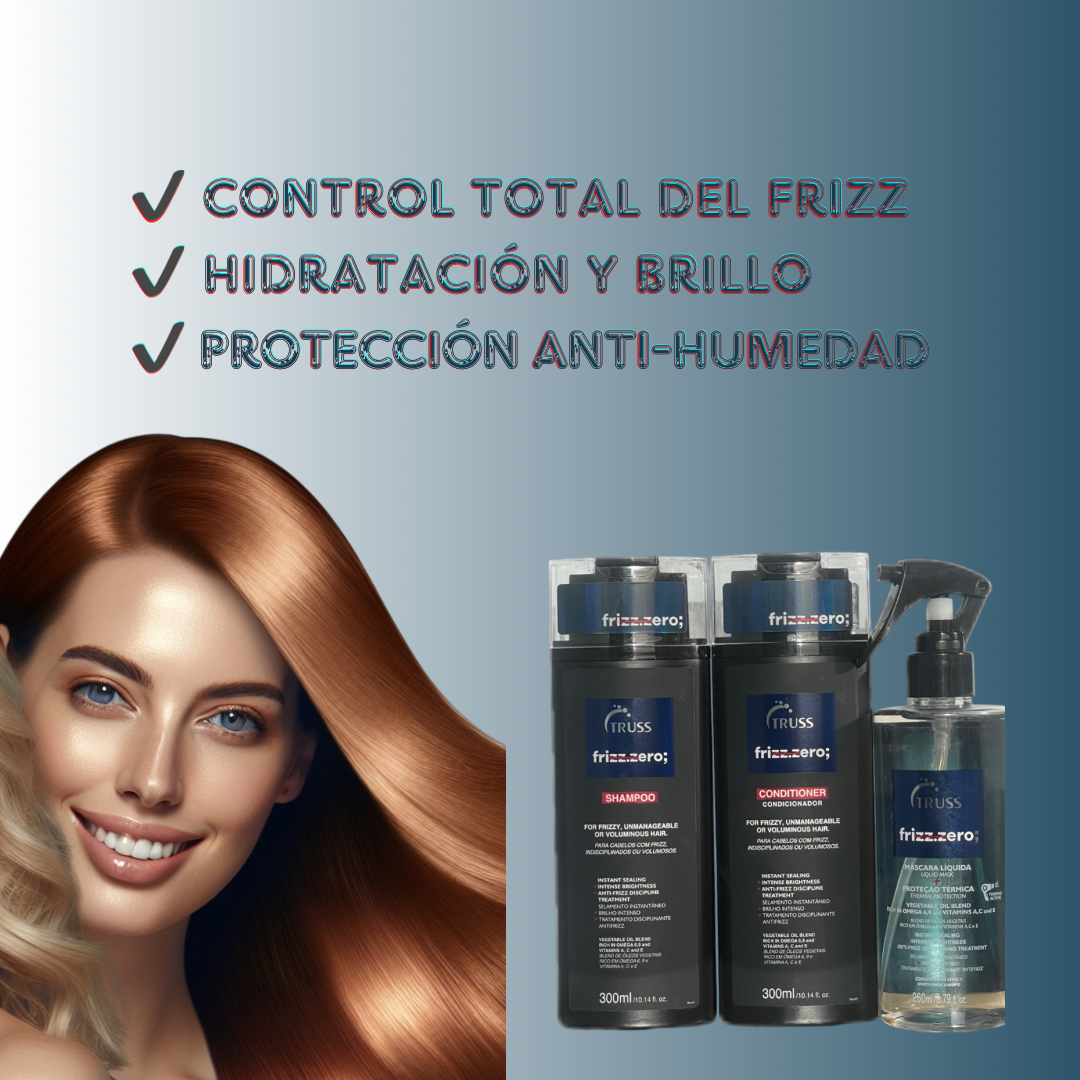 Beneficios de champu y acondicionador Truss Frizz Zero