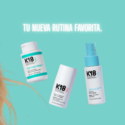 ¿Quieres Probar K18 Sin Gastar Mucho?  El Future Fave Minis Kit es el Primer Paso Inteligente para Transformar tu Cabello"