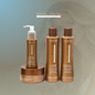 Kit Cadiveu Brasil Cacau con shampoo, acondicionador, mascarilla hidratante y primer anti-frizz.