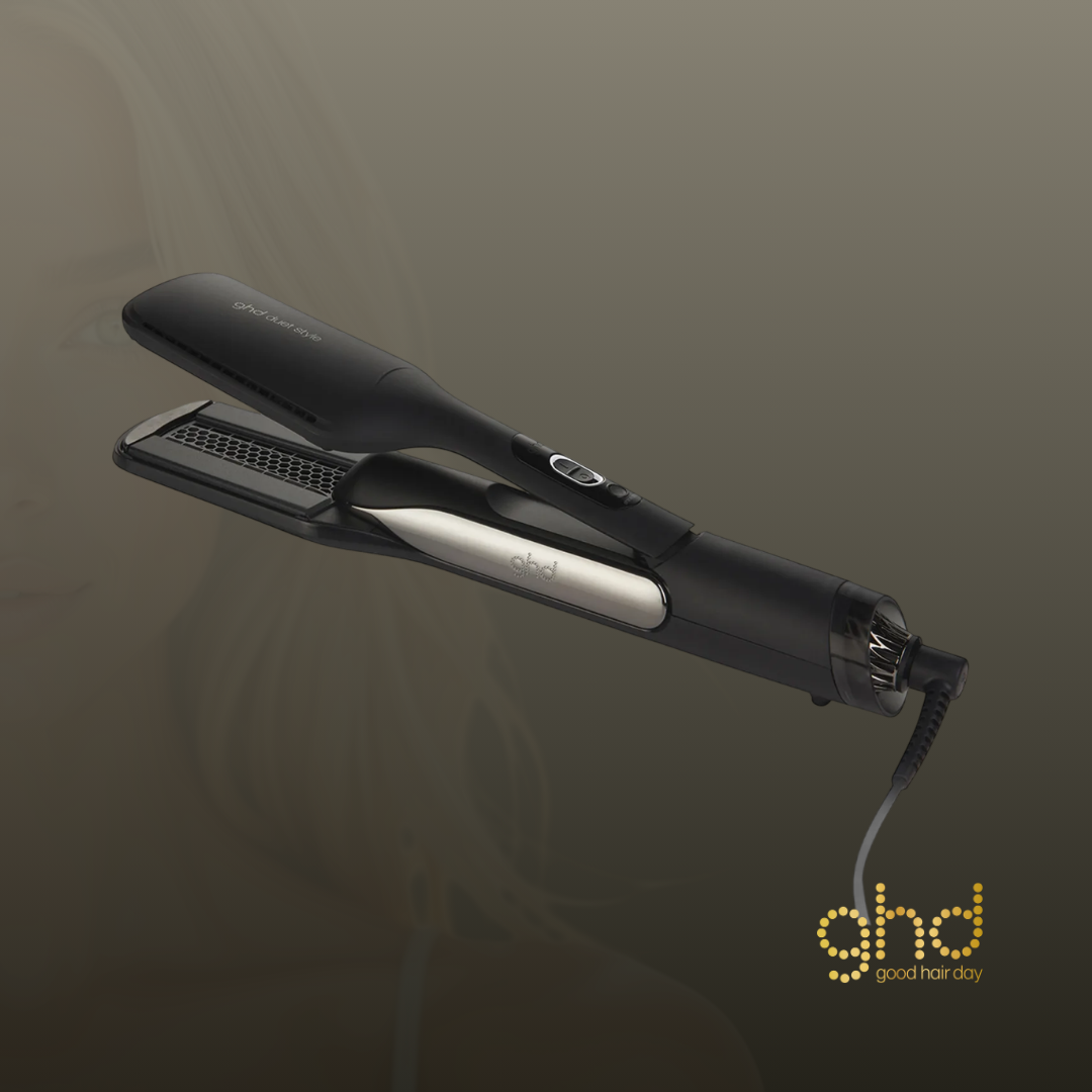 seca y alisa el cabello simultáneamente, transformando el cabello húmedo en un peinado perfectamente pulido sin necesidad de utilizar un secador y una plancha por separado. Su innovadora tecnología combina un flujo de aire de alto rendimiento con placas de baja temperatura para ofrecer resultados rápidos, respetando la salud del cabello.