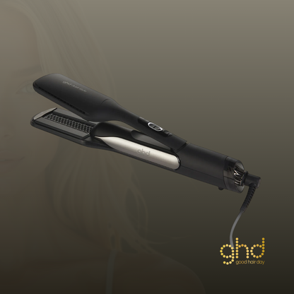 seca y alisa el cabello simultáneamente, transformando el cabello húmedo en un peinado perfectamente pulido sin necesidad de utilizar un secador y una plancha por separado. Su innovadora tecnología combina un flujo de aire de alto rendimiento con placas de baja temperatura para ofrecer resultados rápidos, respetando la salud del cabello.