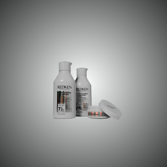 Redken Acidic Bonding Concentrate shampoo conditioner y Hair Bandage Balm para reparar puntas secas