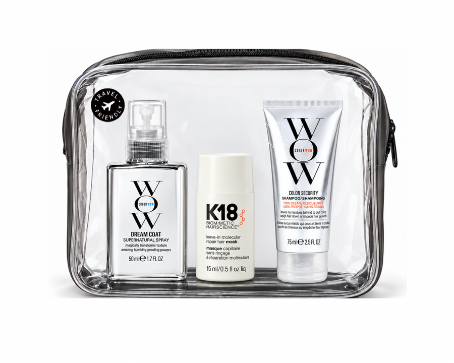Kit Travel Size para Cabello K18 + Color Wow | Reparación y Anti-Frizz