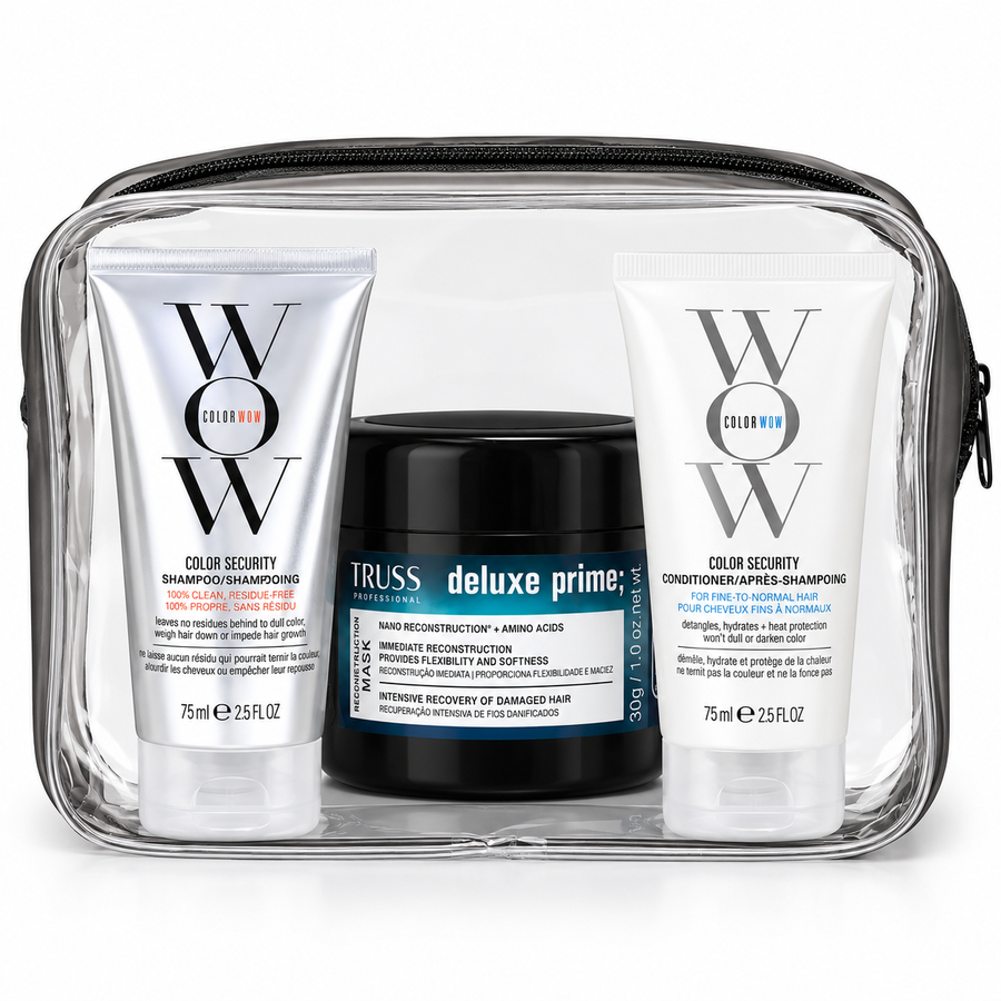 Kit Travel Size Color Wow + TRUSS Deluxe Prime | Reconstrucción Capilar