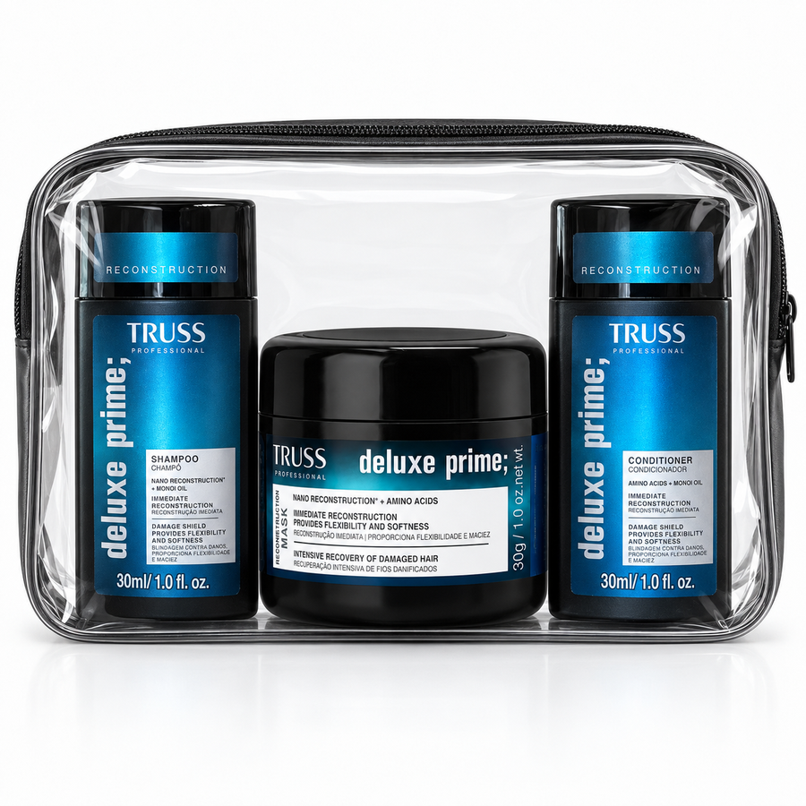 Kit Travel Size TRUSS Deluxe Prime | Reconstrucción Capilar 3 Pasos