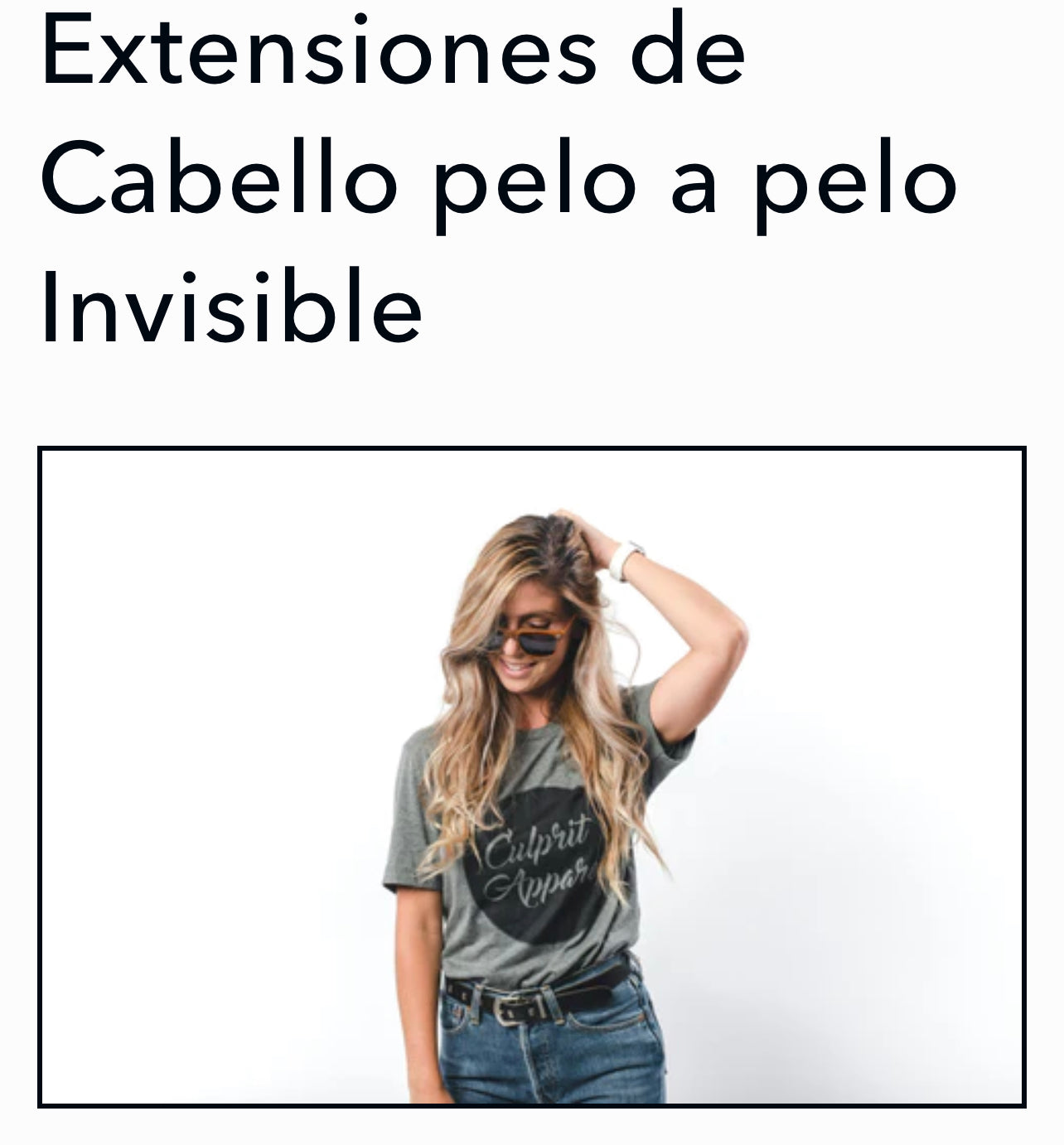 Extenciones de cabello Invisible