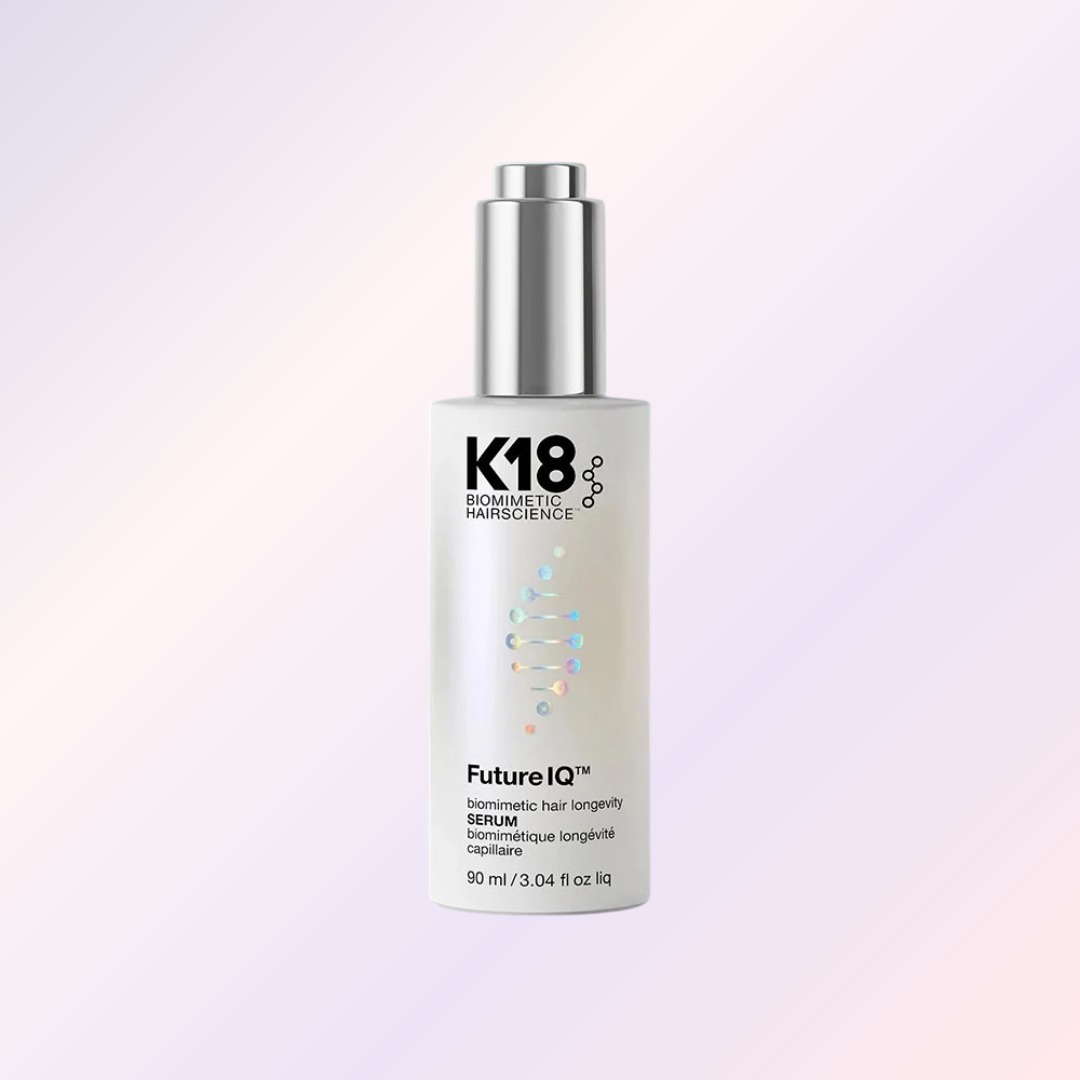 K18 Biomimetic Hairscience FutureIQ™ Biomimetic Hair Longevity Serum, sérum nocturno para el cuero cabelludo que ayuda a reducir la caída del cabello, disminuir la apariencia de las canas, mejorar la barrera del cuero cabelludo y mantener un cabello de apariencia más densa y saludable. Evita las cañas en el cabello, crecimiento de nuevo cabello.
