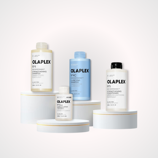 shampoo clarificante que elimina la acumulación de impurezas, exceso de grasa y residuos del cabello mientras ayuda a mantenerlo limpio, suave y saludable. Productos Olaplex para el cuidado, reparación y fortalecimiento del cabello dañado, quebradizo y tratado químicamente, diseñados para mejorar la salud, suavidad, brillo y resistencia de la fibra capilar.