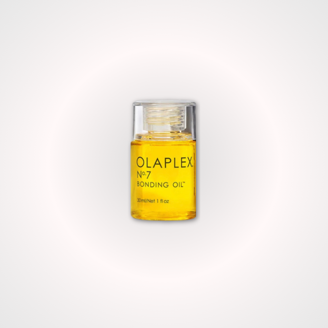 OLAPLEX Nº7 Bonding Oil, aceite reparador ligero que aporta brillo, suavidad, control del frizz y protección térmica al cabello.