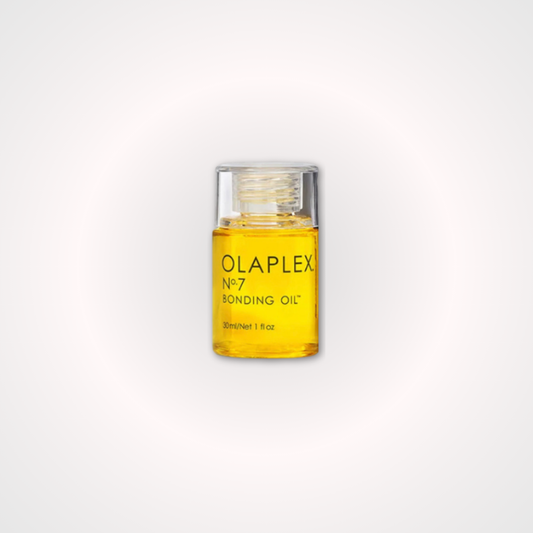 OLAPLEX Nº7 Bonding Oil, aceite reparador ligero que aporta brillo, suavidad, control del frizz y protección térmica al cabello.