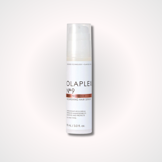 OLAPLEX N°9 Bond Protector Nourishing Serum, sérum protector y nutritivo que ayuda a proteger el cabello del daño, controlar el frizz y aportar suavidad y brillo.