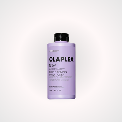 Productos Olaplex para el cuidado, reparación y fortalecimiento del cabello dañado, quebradizo y tratado químicamente, diseñados para mejorar la salud, suavidad, brillo y resistencia de la fibra capilar, acondicionador matizante para cabello rubio. Acondicionador violeta.