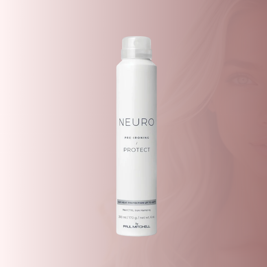 El Paul Mitchell Neuro Protect HeatCTRL Iron Spray es un spray protector térmico de alto rendimiento diseñado para ayudar a proteger el cabello de las altas temperaturas de planchas y rizadoras.