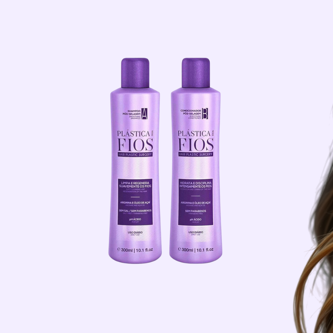 Plástica Dos Fios Duo Kit con shampoo y acondicionador