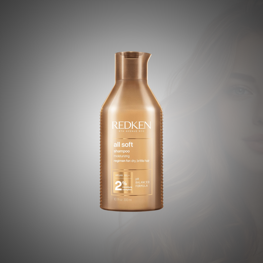 Redken All Soft Shampoo con aceite de argán para cabello seco frizz suavidad y brillo