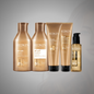 Redken All Soft Complete Routine con shampoo, acondicionador, mascarilla heavy cream mask, leave-in y aceite de argán  para hidratar profundamente el cabello seco, controlar el frizz y aportar suavidad y brillo profesional.