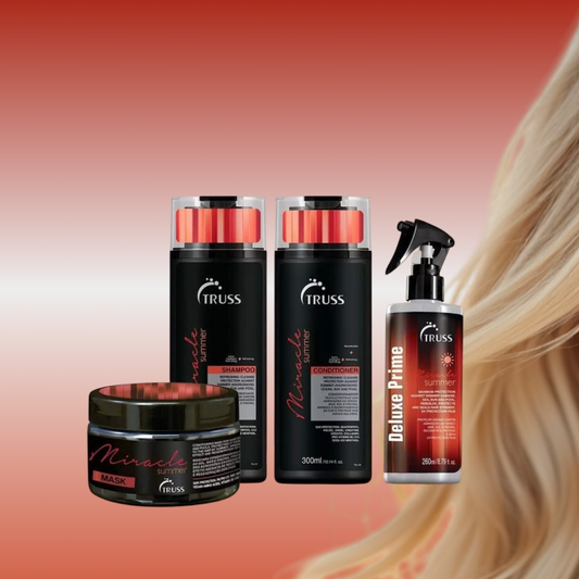Cabello expuesto al sol, playa o piscina, cabello seco en verano, con frizz o que se maltrata fácilmente.