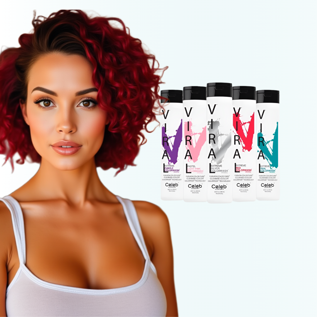 Champu para el cabello con colores