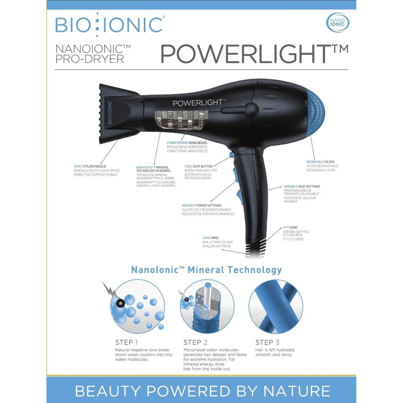 BIO IONIC DRYER PowerLight Pro Dryer NanoIonic dreamsBeauty store