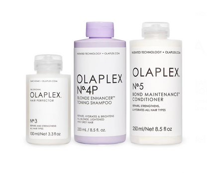 OLAPLEX Blonde Enhancer Gift Set | Nº3 + Nº4P + Nº5
