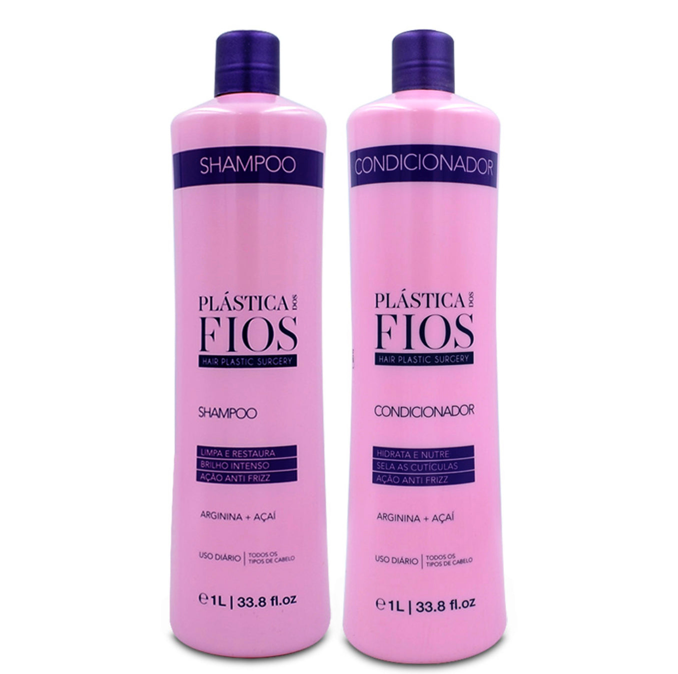 CIRUGIA PLASTICA DOS FIOS BACK BAR KIT Shampoo & Conditioner 33.8oz