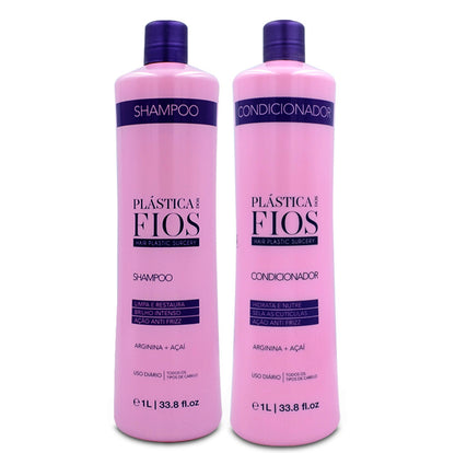 CIRUGIA PLASTICA DOS FIOS BACK BAR KIT Shampoo & Conditioner 33.8oz